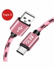 OLAF kabel Micro USB 2.1A szybka synchronizacja danych ładowania kable do Samsung plecionka z nylonu typu C USB C kabel do Huawe