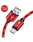 OLAF kabel Micro USB 2.1A szybka synchronizacja danych ładowania kable do Samsung plecionka z nylonu typu C USB C kabel do Huawe