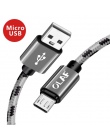 OLAF kabel Micro USB 2.1A szybka synchronizacja danych ładowania kable do Samsung plecionka z nylonu typu C USB C kabel do Huawe