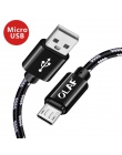 OLAF kabel Micro USB 2.1A szybka synchronizacja danych ładowania kable do Samsung plecionka z nylonu typu C USB C kabel do Huawe