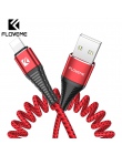 FLOVEME 2A kabel USB do ładowarki do kabel do iphone ładowania telefonu oświetlenie pring kabel do ładowania i przesyłania danyc