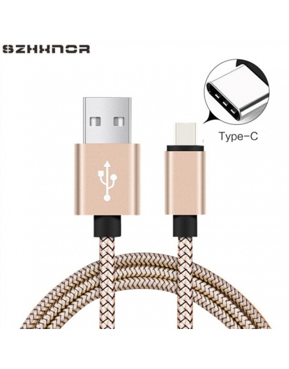 Typ C ładowarka 1 m 2 m USB o długości szybkie przewód ładowarki USB C dla Huawei P20 Lite Samsung Galaxy uwaga 8 9 A5 A7 2017 S