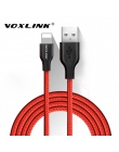 VOXLINK Nylon pleciony kabel USB dla iphone X XS XR do szybkiego ładowania kabel USB do transmisji danych dla iphone xs max 8 8 