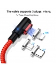 Marjay 90 stopni kabel magnetyczny Micro usb typu C szybkiego ładowania Microusb typu C magnes ładowarka do iphone Xs MAX xiaomi