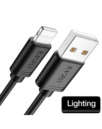 RAXFLY pcv kabel USB do telefonu iPhone X 7 8 XS Max XR oświetlenie kabli do USB do ładowania drutu dla iPhone 5 5S 6 Plus iPad 