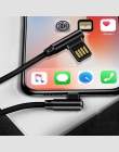 Suntaiho 90 stopni odwracalny kabel USB kabel dla iPhone XR XS MAX 7 8 6 5 2.4A szybkie ładowanie do oświetlenia ładowarka kabla