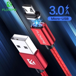 FLOVEME magnetyczny micro USB kabel 3A szybkie ładowanie danych kabel magnetyczny USB dla Samsung S7 S6 Xiaomi LG Microusb komór