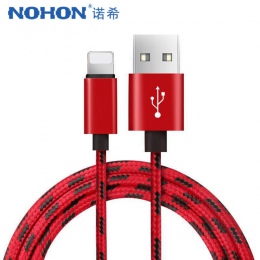 NOHON Nylon szybkie ładowanie kabel USB do transmisji danych dla Apple 8Pin dla iPhone XS MAX XR X 7 6 8 5S plus dla ipada Mini 