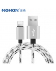 NOHON Nylon szybkie ładowanie kabel USB do transmisji danych dla Apple 8Pin dla iPhone XS MAX XR X 7 6 8 5S plus dla ipada Mini 