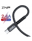 ZNP kabel do telefonu komórkowego typ C 5 V 2.4A szybkiego ładowania typu C kabel do Samsung S9 Xiaomi Redmi uwaga 6 5 Pro USB M