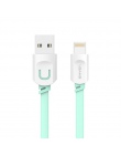 Dla kabel do iphone IOS 12 11 10 USAMS 2.1A szybkie ładowanie 0.25 m 1 m 1.5 m płaskie do ładowania danych Usb kabel dla iPhone 