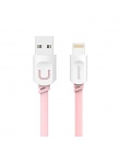 Dla kabel do iphone IOS 12 11 10 USAMS 2.1A szybkie ładowanie 0.25 m 1 m 1.5 m płaskie do ładowania danych Usb kabel dla iPhone 