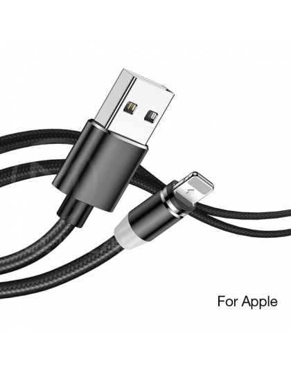 MOOJECAL LED magnetyczny kabel USB dla iPhone Xs Max 8 7 6 Plus USB typu C kabel Micro USB kabel do Samsung xiaomi Huawei USB C