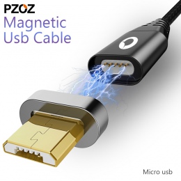 PZOZ kabel magnetyczny Micro Usb szybkie ładowanie adapter Micro Usb kabel Micro Usb ładowarka magnetyczna przewód danych telefo