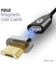 PZOZ kabel magnetyczny Micro Usb szybkie ładowanie adapter Micro Usb kabel Micro Usb ładowarka magnetyczna przewód danych telefo