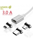 WSKEN X2 magnetyczny kabel do ładowania dla ładowarka do iPhone’a kabel Micro USB USB typu C 3A kabel magnetyczny do Samsung USB