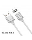 WSKEN X2 magnetyczny kabel do ładowania dla ładowarka do iPhone’a kabel Micro USB USB typu C 3A kabel magnetyczny do Samsung USB