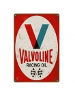 W stylu Vintage Mobil olej silnikowy plakietki emaliowane Metal plakat ELF STP Valvoline Auto motocykl benzyna garaż sklep Home 