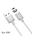 WSKEN X2 magnetyczny kabel do ładowania dla ładowarka do iPhone’a kabel Micro USB USB typu C 3A kabel magnetyczny do Samsung USB