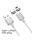 WSKEN X2 magnetyczny kabel do ładowania dla ładowarka do iPhone’a kabel Micro USB USB typu C 3A kabel magnetyczny do Samsung USB