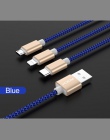 ROCK kabel USB dla iPhone XS Max XR X 8 7 6 5 dla Xiaomi Samsung ładowarka samochodowa 3 w 1 Micro USB typu C oświetlenie ładowa