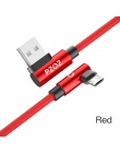 PZOZ szybko ładujący kabel micro usb 90 stopni micro usb ładowarka micro usb przewód danych dla xiaomi redmi huawei kabel do tab