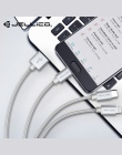 Jellico 3 w 1 kabel USB do iphone'a szybkie ładowanie kabel do Androida Micro USB typu C typu c 3in1 komórkowy kable telefoniczn