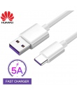 Oryginalny huawei Super ładowarka kabel 5A 3.1 USB typu C kabel do huawei MATE 9 10 20 Pro P9 P10 P20 Pro honor 9 10 v10 uwaga 1