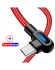 OLAF kabel Micro USB 2A do szybkiego ładowania danych kabel do Samsung Huawei Xiaomi LG z systemem android 90 stopni telefon z M