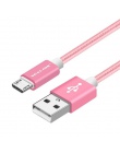 VOXLINK Nylon pleciony kabel micro USB 1 m/2 m/3 m synchronizacja danych USB ładowarka kabel do Samsung HTC LG huawei xiaomi z s