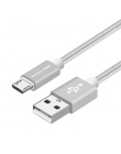 VOXLINK Nylon pleciony kabel micro USB 1 m/2 m/3 m synchronizacja danych USB ładowarka kabel do Samsung HTC LG huawei xiaomi z s