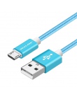 VOXLINK Nylon pleciony kabel micro USB 1 m/2 m/3 m synchronizacja danych USB ładowarka kabel do Samsung HTC LG huawei xiaomi z s