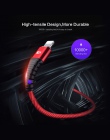 FLOVEME LED dla kabla Lightning na USB dla iPhone X XS Max szybka ładowarka USB do ładowania kabel do transmisji danych dla iPad