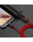 ANBES USB typu C Micro USB kabel do Xiaomi Huawei Samsung szybkie ładowanie kabel USB C z LED cyfrowy wyświetlacz uchwyt na tele