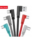 OLAF kabel Micro USB 1 M 2 M 3 M 90 stopni szybkie ładowanie danych przewód ładowarki do Samsung Xiaomi redmi Huawei telefonu z 