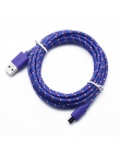 OLAF Nylon kabel Micro USB 1 m 2 m 3 m do Samsung Huawei Xiaomi pleciony przewód do ładowania kabel do Androida USB do telefonu 