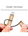 A.S 3in1 telefon komórkowy USB kabel do transmisji danych dla iPhone kabel Micro USB typu C ładowarka kabel do Xiaomi Huawei Sam