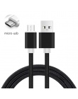 3A kabel Micro USB 3 M Fast ładowania Nylon USB do synchronizacji danych telefonu komórkowego z systemem Android ładowarka kabel