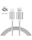 3A kabel Micro USB 3 M Fast ładowania Nylon USB do synchronizacji danych telefonu komórkowego z systemem Android ładowarka kabel