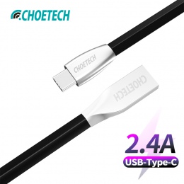 CHOETECH USB typu C kabel szybki kabel ładowania USB-C kabel do synchronizacji danych z 56 k rezystor dla Xiaomi Mi5 telefon kab