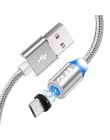 OLAF okrągły kabel magnetyczny typ wtyczki C Micro USB C wtyczki szybkie ładowanie telefonu Microusb typu C magnes ładowarka wty