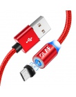 OLAF okrągły kabel magnetyczny typ wtyczki C Micro USB C wtyczki szybkie ładowanie telefonu Microusb typu C magnes ładowarka wty