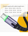 Essager 3A USB typu C kabel LED do Samsung S9 S8 jeden plus 6 t Xiaomi Huawei szybki kabel do ładowania USB typu C c ładowarka p