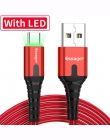 Essager 3A USB typu C kabel LED do Samsung S9 S8 jeden plus 6 t Xiaomi Huawei szybki kabel do ładowania USB typu C c ładowarka p