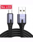 Essager 3A USB typu C kabel LED do Samsung S9 S8 jeden plus 6 t Xiaomi Huawei szybki kabel do ładowania USB typu C c ładowarka p