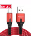 Essager 3A USB typu C kabel LED do Samsung S9 S8 jeden plus 6 t Xiaomi Huawei szybki kabel do ładowania USB typu C c ładowarka p