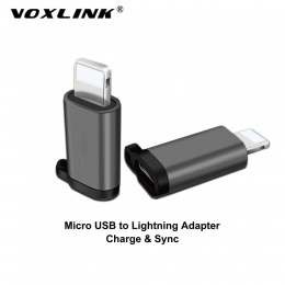 VOXLINK Mini Micro USB do oświetlenia 8 pinów do Apple Adapter z brelok do kluczy dla iphone X XS XR 6 7 plus synchronizacji kon