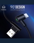 Przewód USB z wtyczką kątową 90° dla iphone Mcdodo szybkie ładowanie danych synchronizacji LED dla iphone X 8 7 6 5 6 s Plus kab