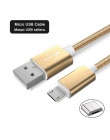 SUPTEC 2 M 3 M kabel Micro USB 2A szybkie ładowanie danych ładowarka kabel do Androida Samsung S6 S7 krawędzi Xiaomi Huawei MP3 