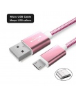 SUPTEC 2 M 3 M kabel Micro USB 2A szybkie ładowanie danych ładowarka kabel do Androida Samsung S6 S7 krawędzi Xiaomi Huawei MP3 